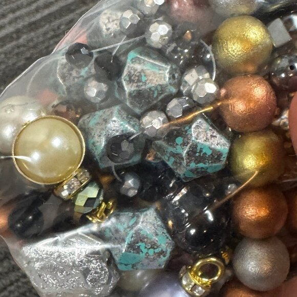 Metallic & Gemstone Bead Grab Bag – 11 oz Mixed Jewelry-Making Beads - Picture 9 of 9